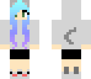 gray cat girl