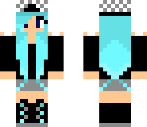 blue haired girl