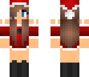 blue-eyed santa girl