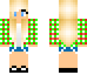 christmas plaid girl