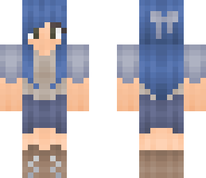 blue hair girl