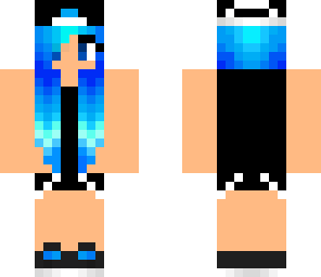 blue skater girl