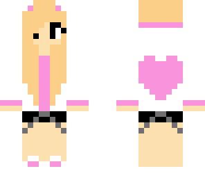 pink heart girl