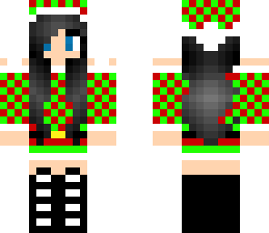 black haired santa girl 2