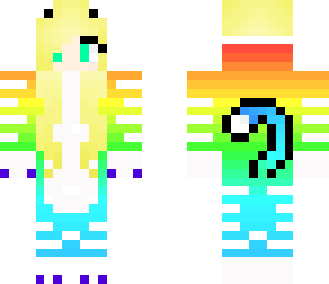 rainbow cat girl