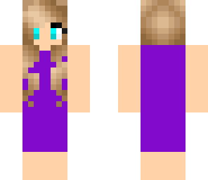 girl in violet dress