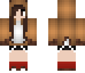 girl reindeer skin