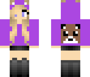 purple dog girl 