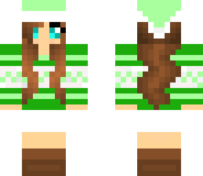 green christmas santa girl