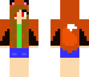 red panda hoodie girl