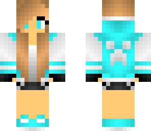 edited blue creeper girl