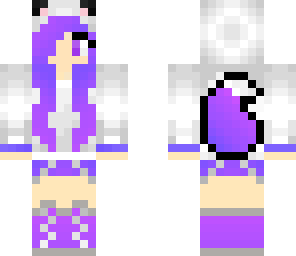 purple wolf girl