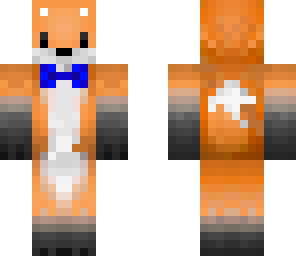 fox with bowtie blue