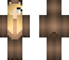 cute blonde bear girl edited