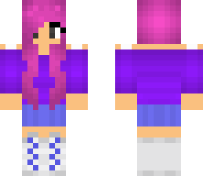 purple haired girl
