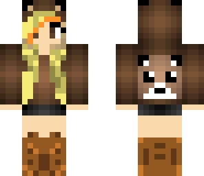 bear hoddie girl