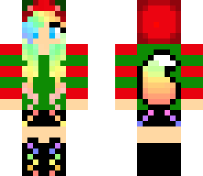 christmas wolf girl
