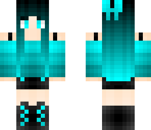 black and blue girl