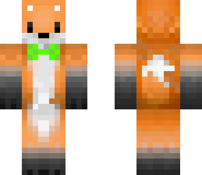 green bowtied fox