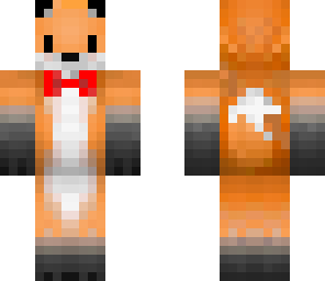 fox w red headphones and bowtie