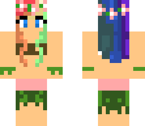 rainbow hawian girl