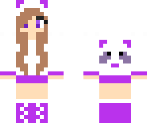 purple panda girl