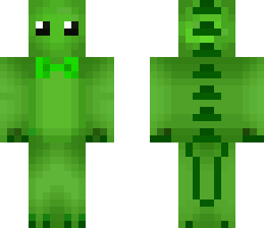 dino w bowtie green