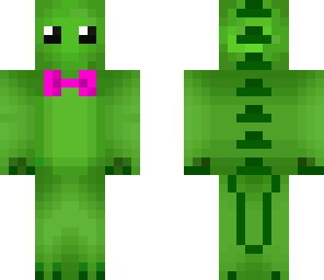 dino w bowtie pink