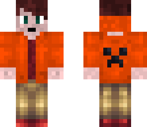 orange hoodie