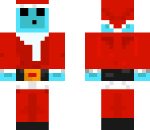 santa slime blue