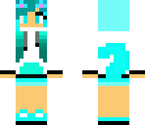 turquoise fox girl skin