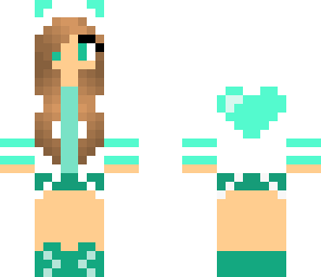 mint heart girl