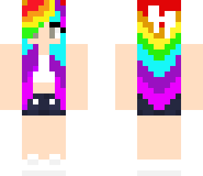 rainbow hair girl