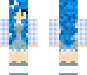 farmer girl blue hair