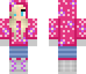 pink hooded girl