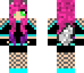 pink wolf girl