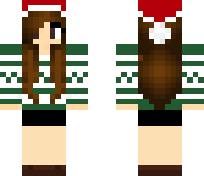christmas brunette