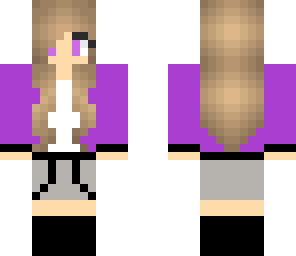 cute purple girl
