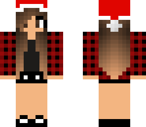 christmas plaid girl