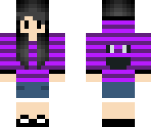 purple hoodie girl
