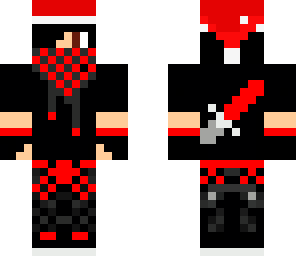 red hunter gamer boy in a christmas hat