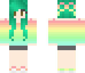 pastel rainbow girl