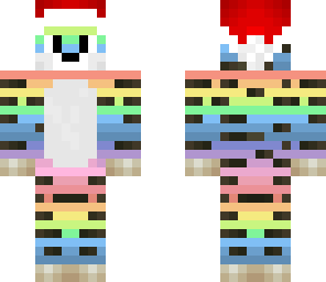cool rainbow christmas tiger