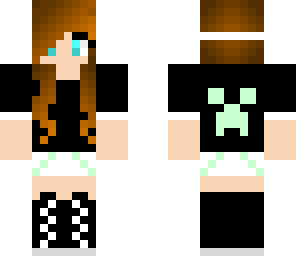 updated creeper hoodie girl