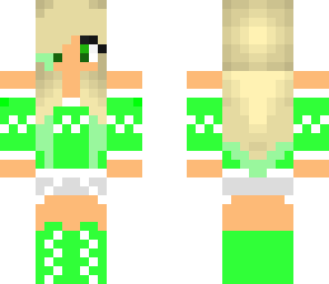 green christmes girl