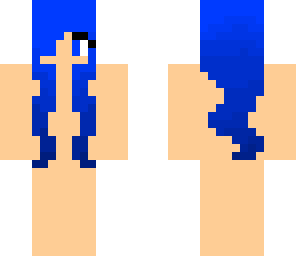 blue hair girl base