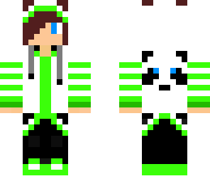 green panda boy edit