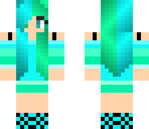 cute teal girl edited