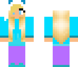 blue panda girl