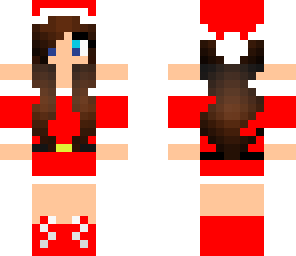 blue eyed girl with santa outfit